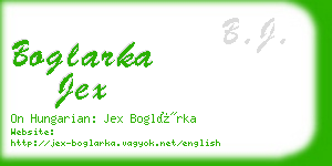 boglarka jex business card